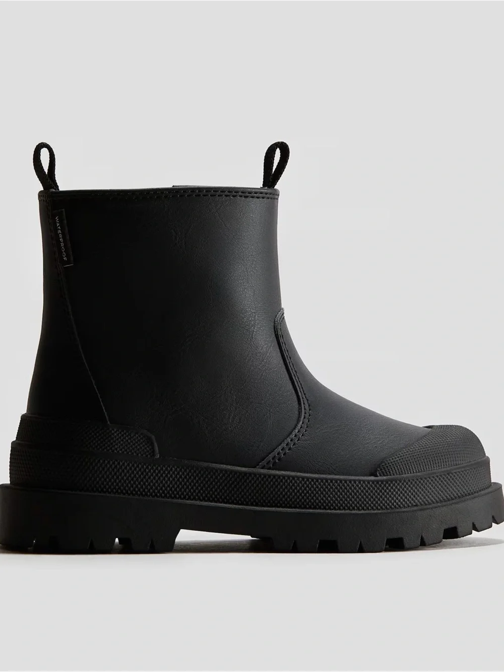H&M Black Kid’s Chelsea-Style Rain Boots Size 12.5